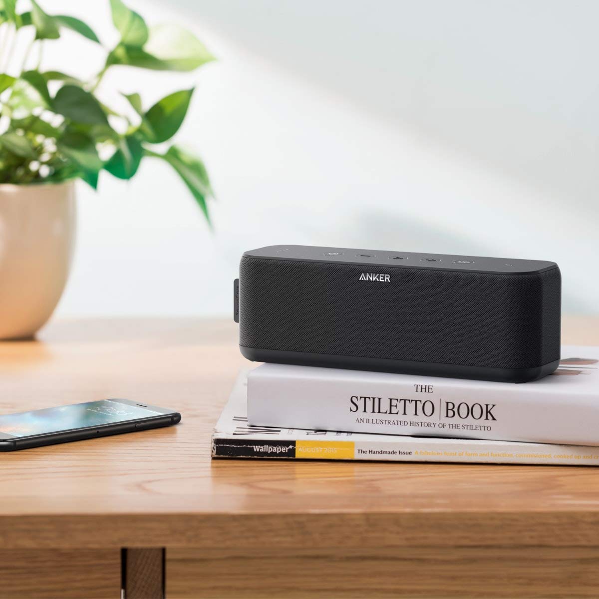 Anker A3145 SoundCore Portable In-Line Speakers, Boost UN Black
